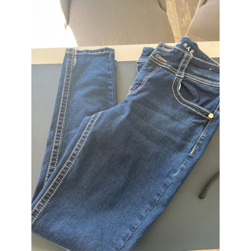 Gemma Rae Women's Blue Denim Skinny Jeans Size 9 29 Embellished‎ Pockets